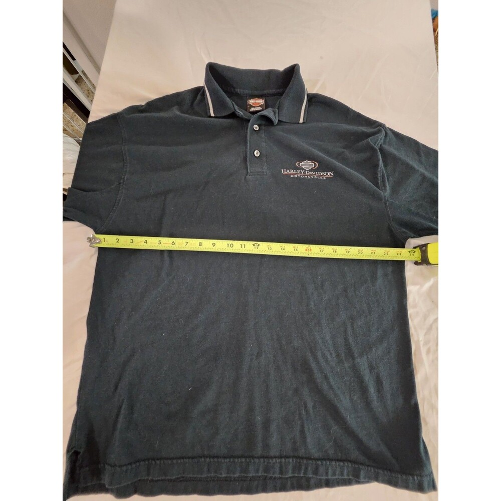 Harley-Davidson Men's Shirt L Moto Biker Short Sleeve Black Motorcycle Eagle PA